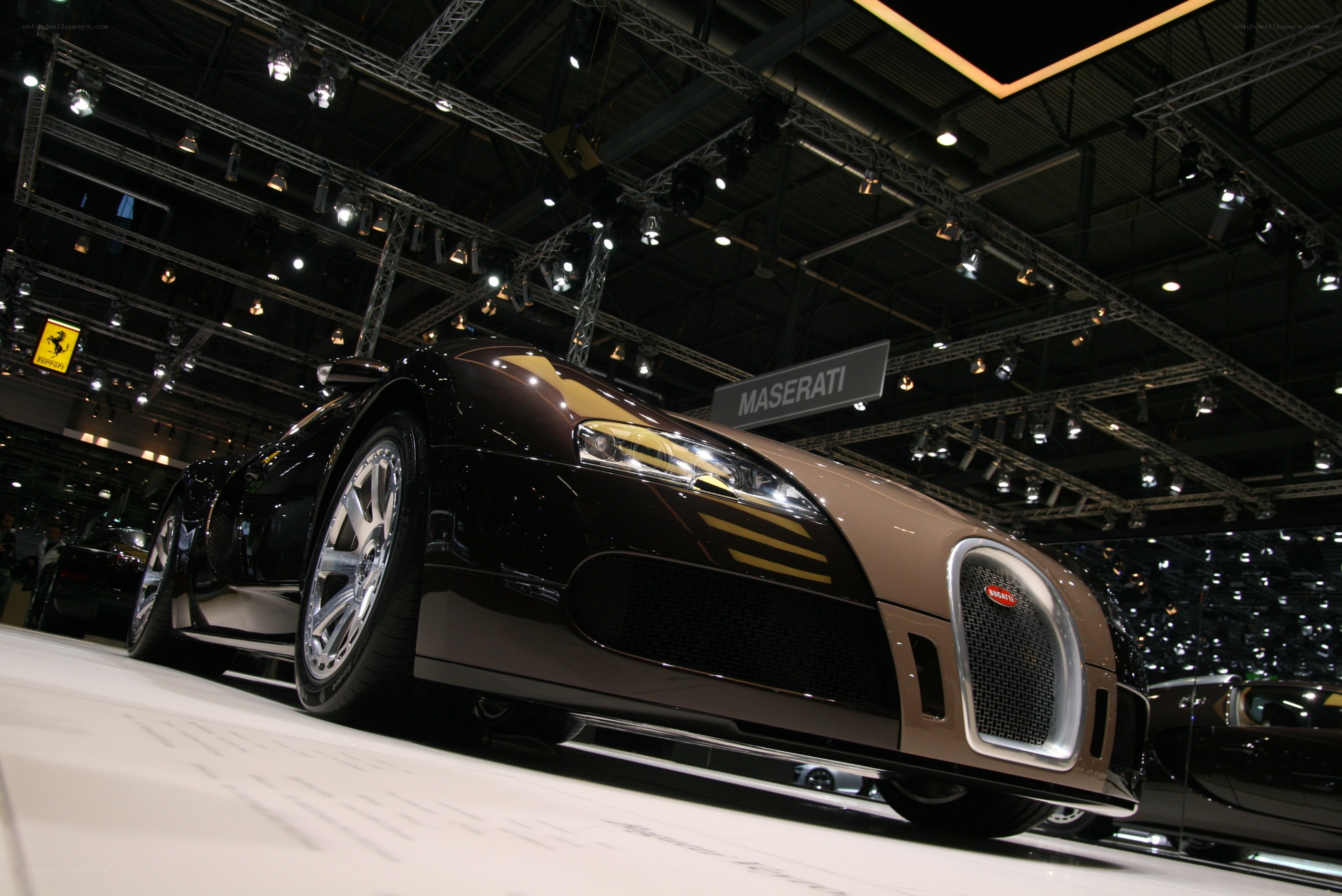 Bugatti Veyron on display