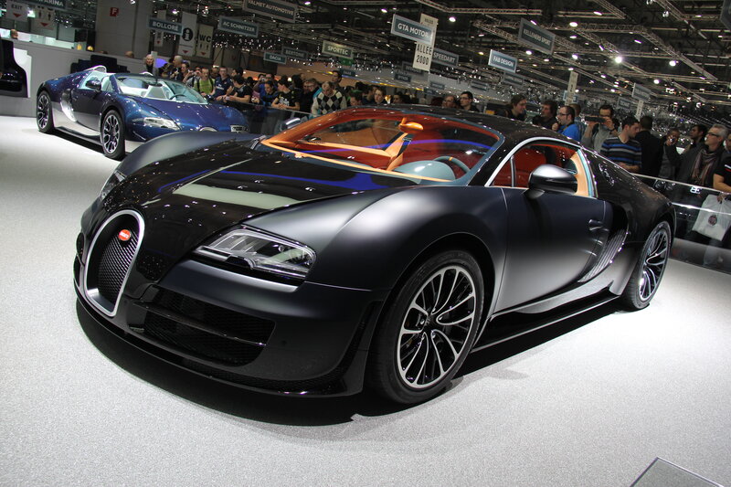 Bugatti Veyron on display