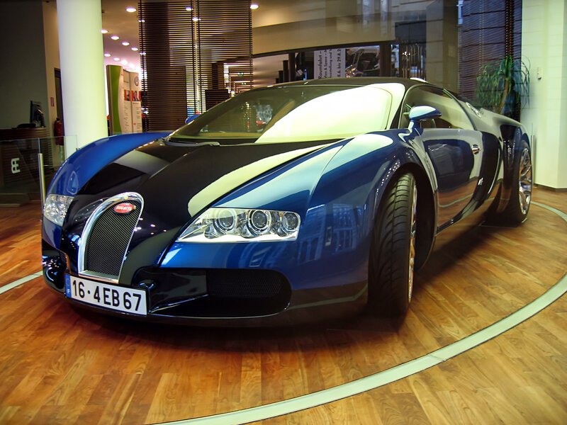 Bugatti Veyron on display