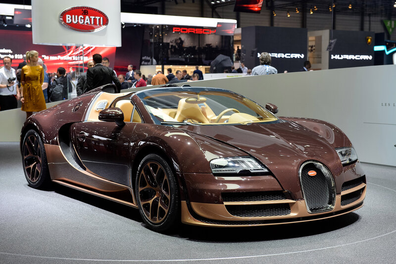Bugatti Veyron on display
