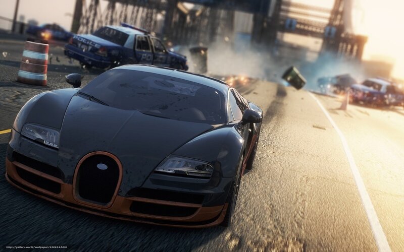 Bugatti Veyron on Road — Black