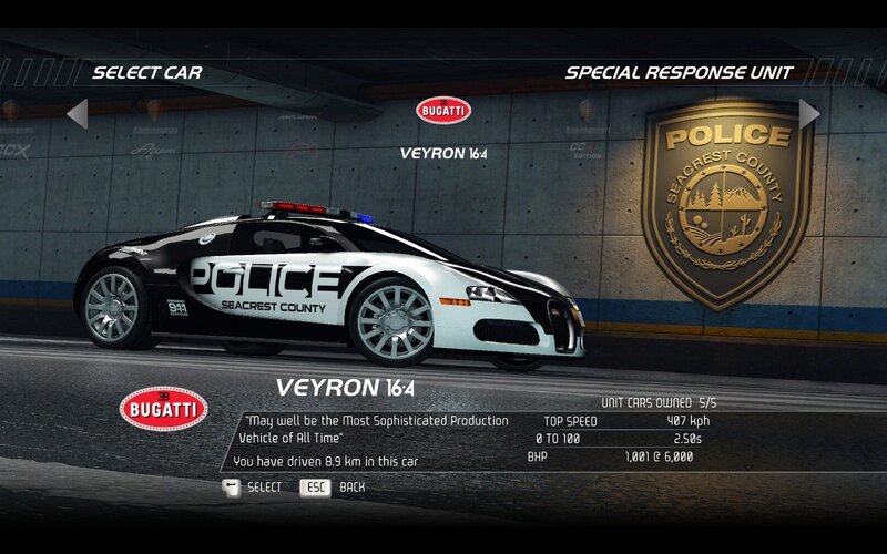 Bugatti Veyron police car