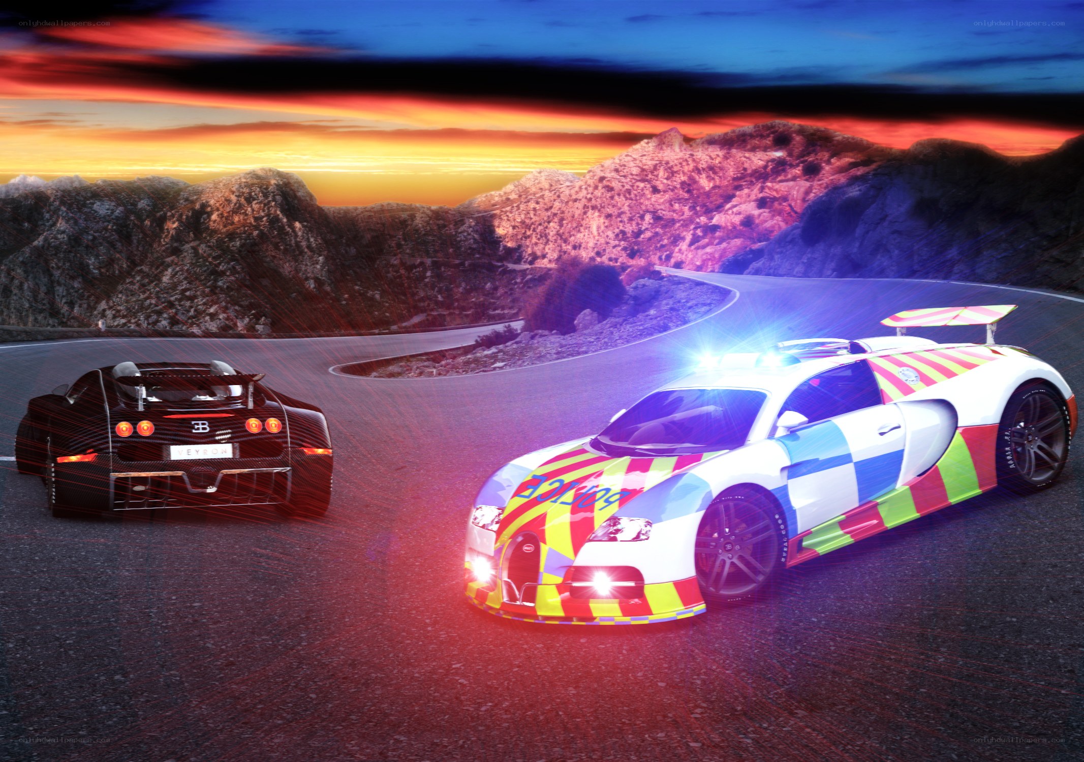 Bugatti Veyron police car