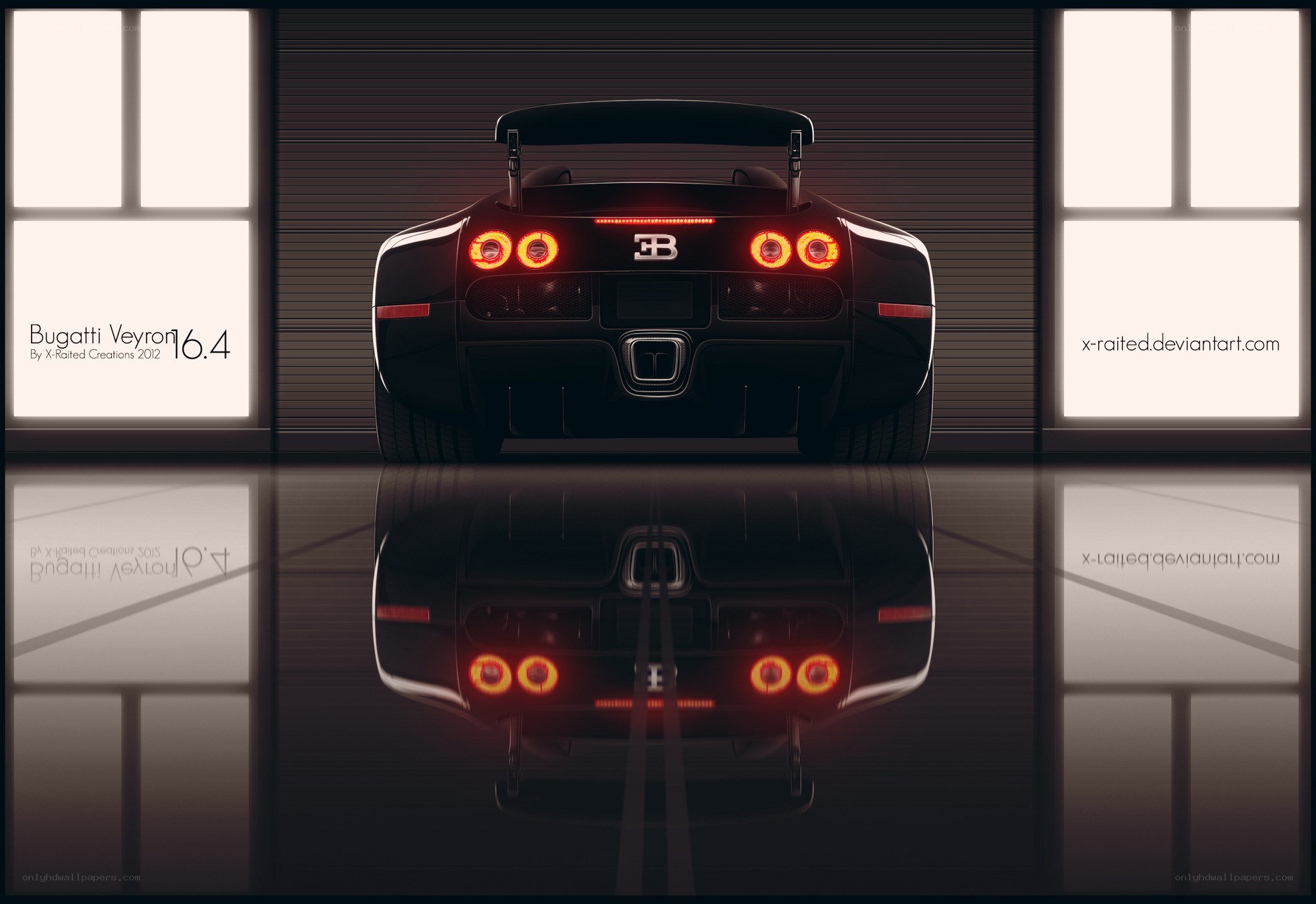Bugatti Veyron rear view