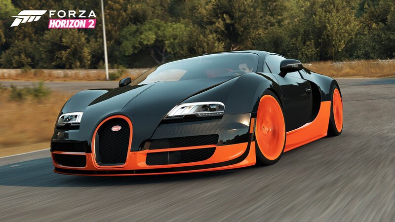 Bugatti Veyron Sports Car — Black, Dynamic, Afternoon, 3d Render