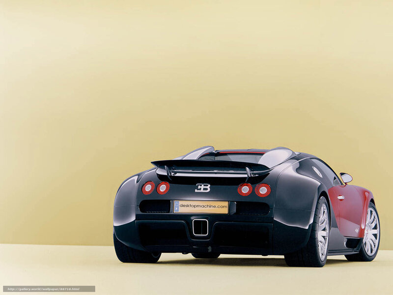 Bugatti Veyron Sports Car — Black, Neutral