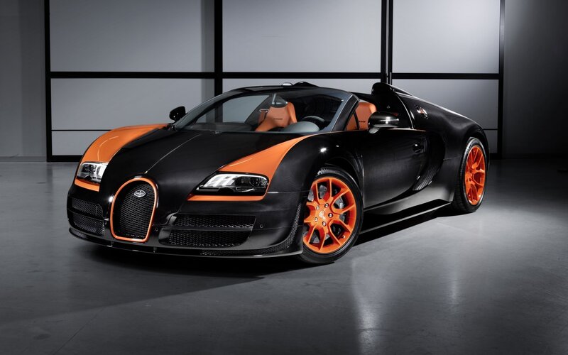 Bugatti Veyron Super Sport — Black, Dramatic, Photograph, Car, Interior