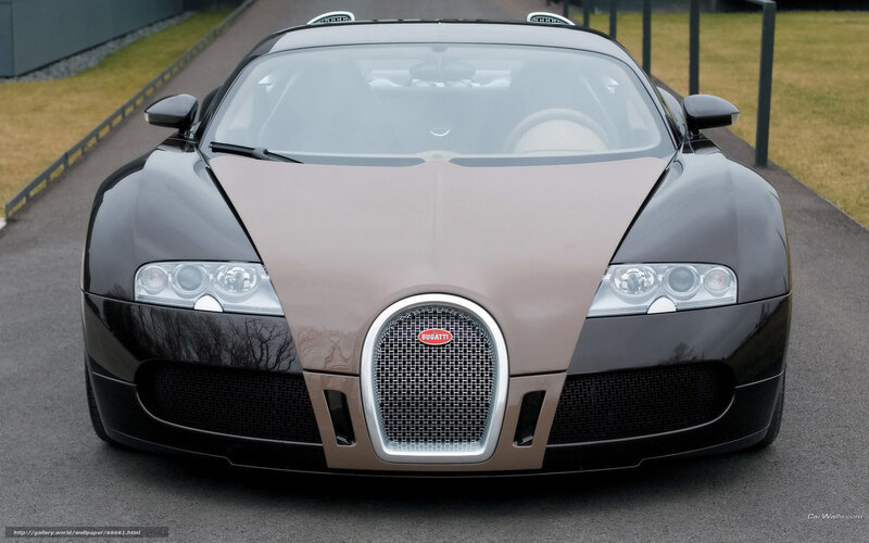 Bugatti Veyron Supercar — Black, Calm