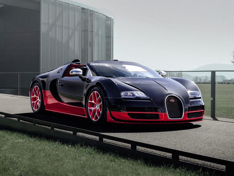 Bugatti Veyron Supercar — Black, Dramatic, Afternoon