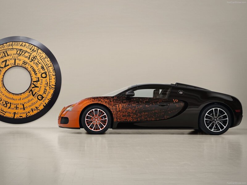 Bugatti Veyron Supercar — Black, Dramatic, Photograph, Art Installation