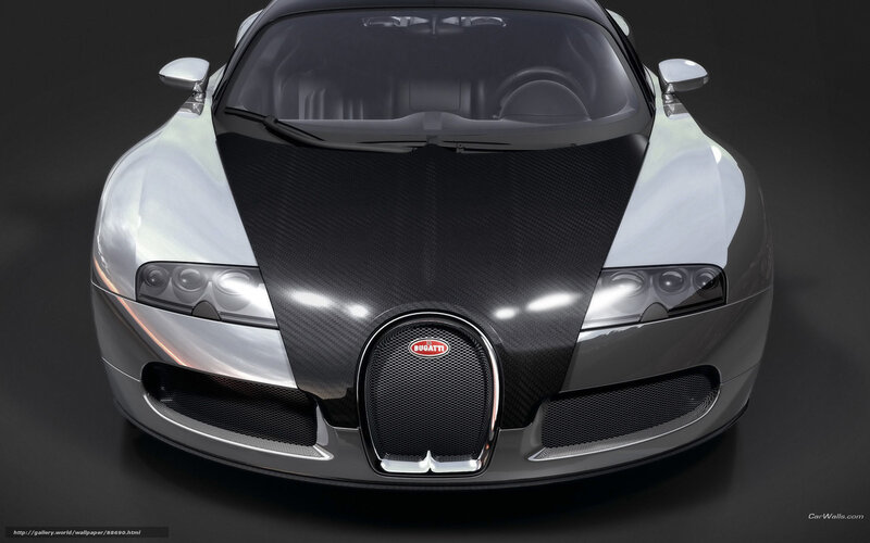 Bugatti Veyron Supercar — Black, Dramatic, Photograph, Carbon Fiber, Headlights