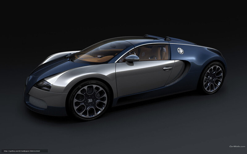 Bugatti Veyron Supercar — Blue, Dramatic, 3d Render, Car