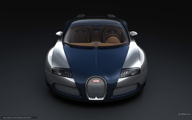 Bugatti Veyron Supercar — Blue, Dramatic, 3d Render, Carbon Fiber