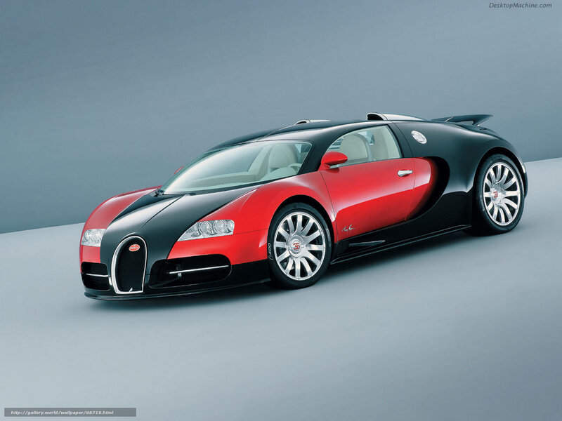 Bugatti Veyron Supercar — Red, Dramatic, Photograph, Car