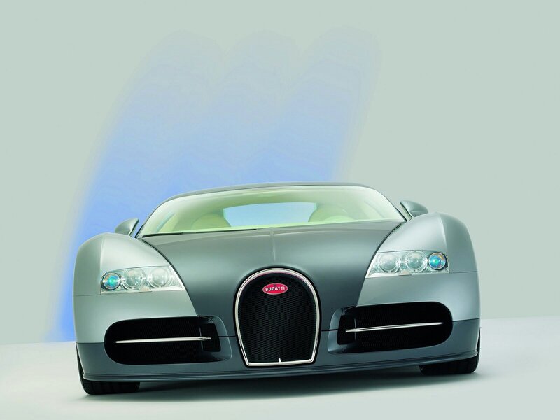 Bugatti Veyron Supercar — Silver, Dramatic, Photograph, Headlights, Grille