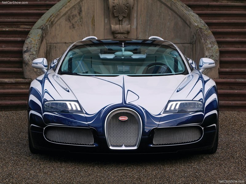 Bugatti Veyron Supercar — White, Dramatic, Photograph