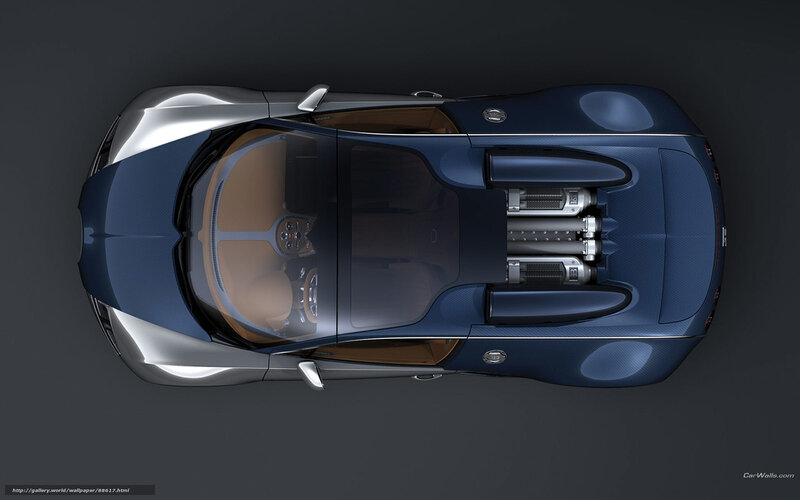 Bugatti Veyron top-down view