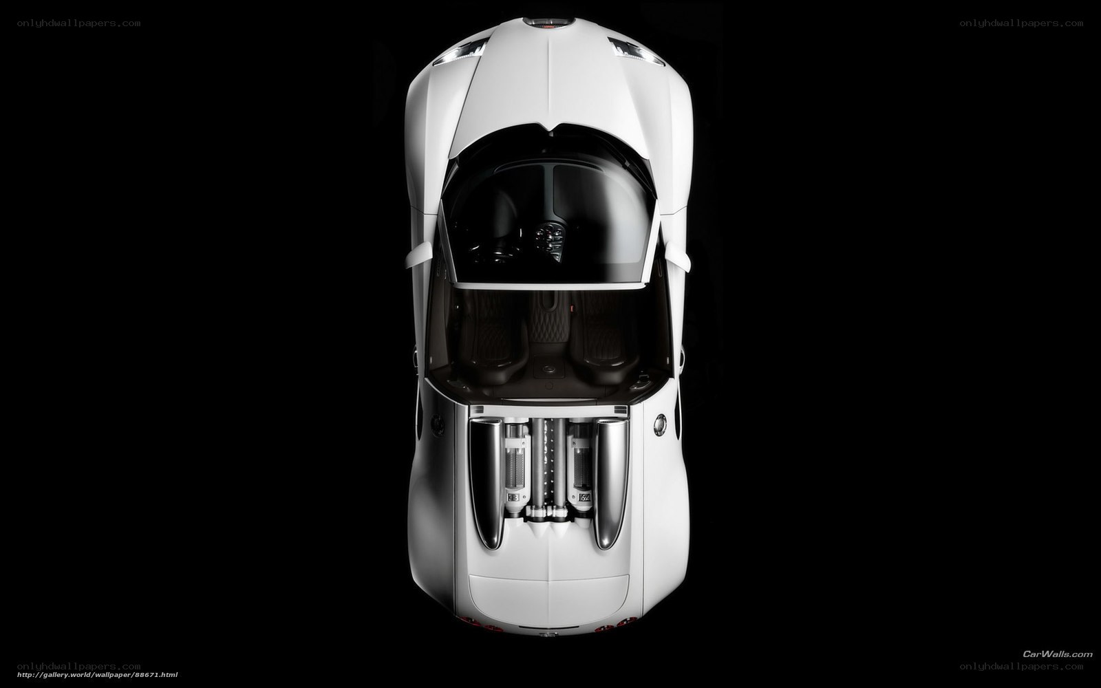 Bugatti Veyron top view