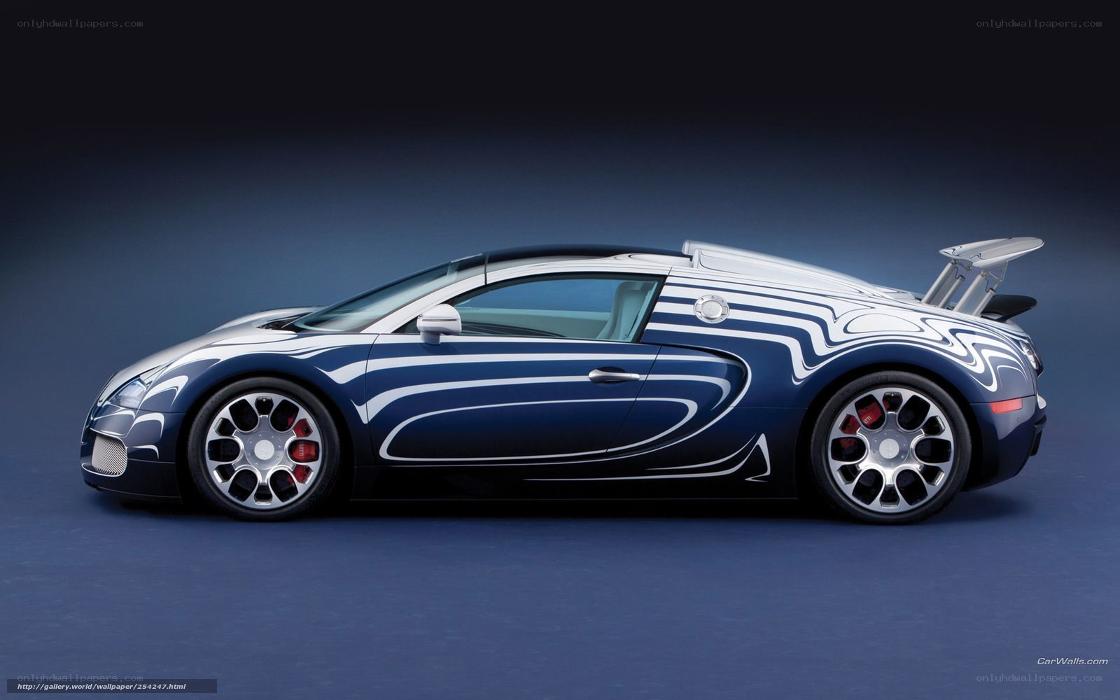 Bugatti Veyron with custom livery
