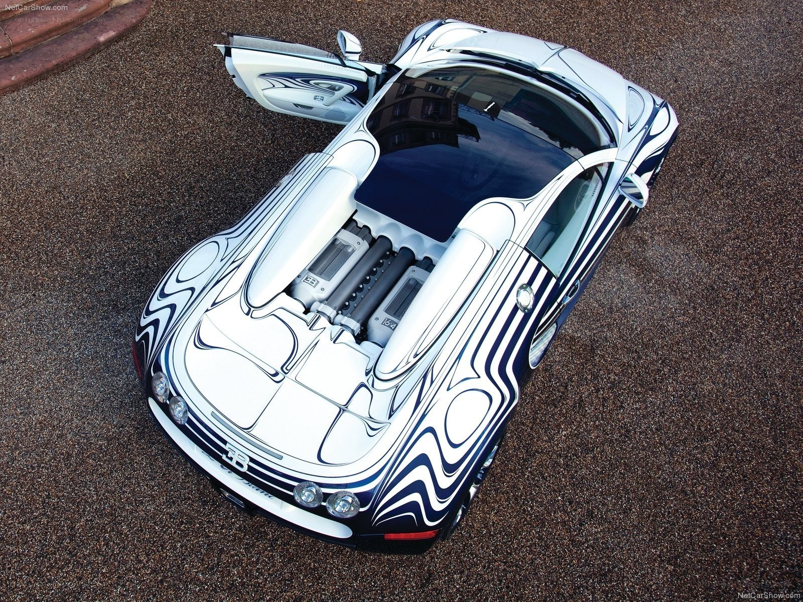 Bugatti Veyron with custom paint