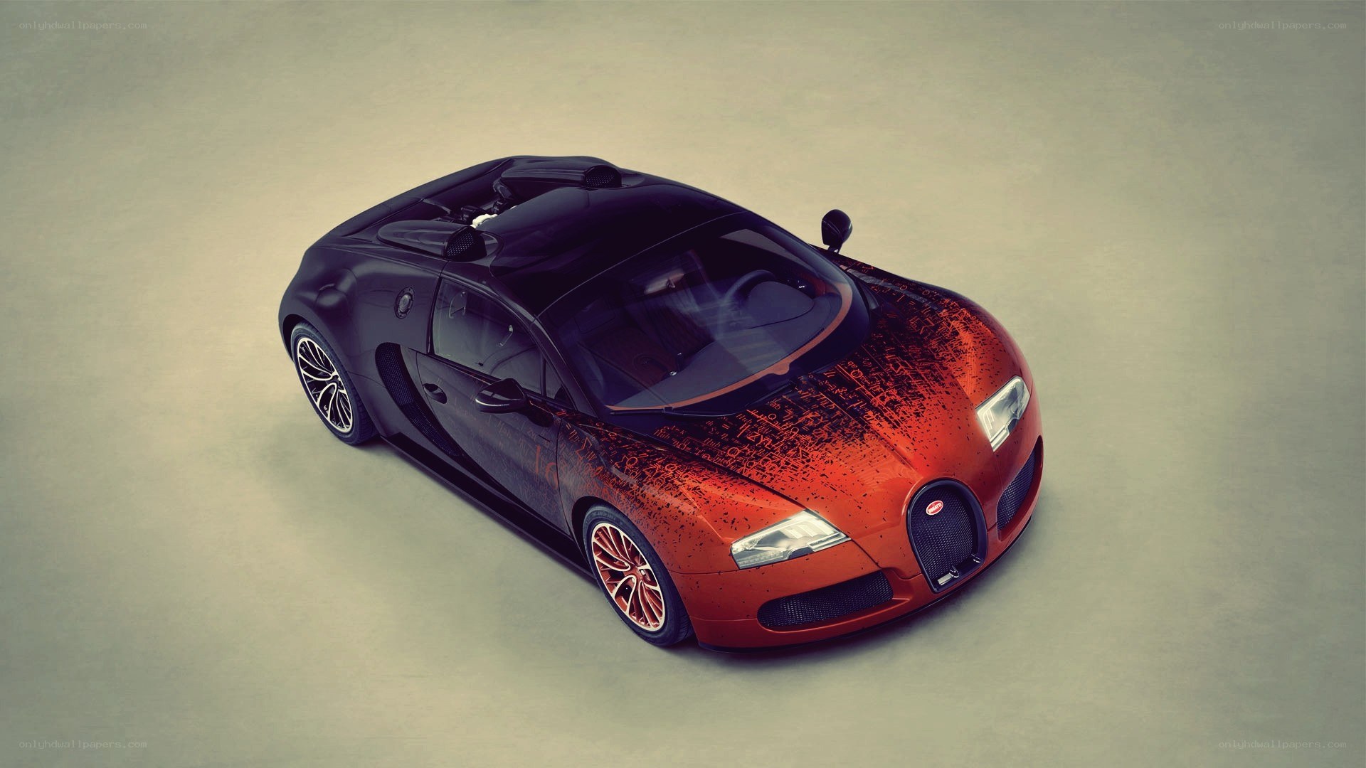 Bugatti Veyron with custom paint