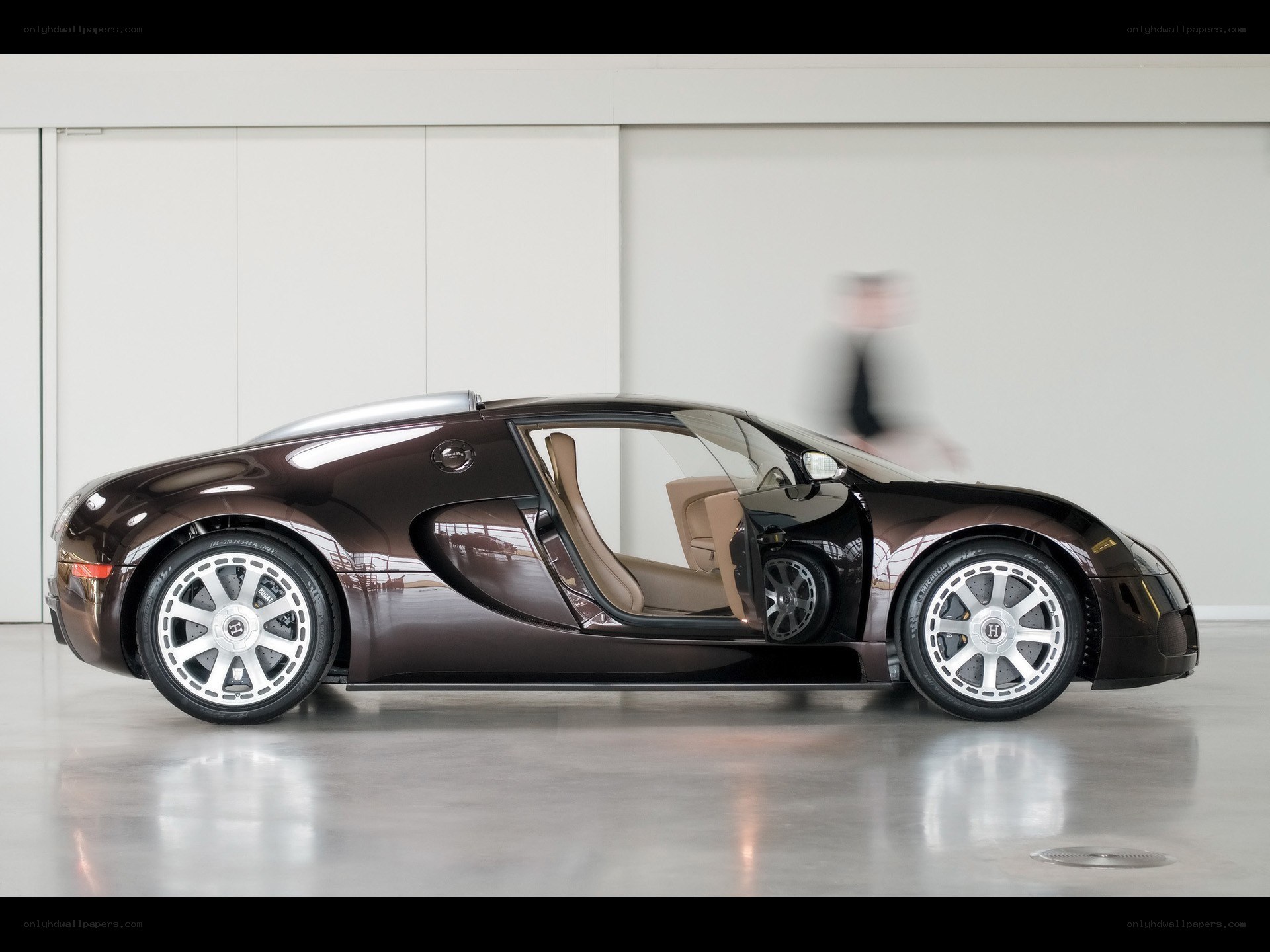 Bugatti Veyron with open door