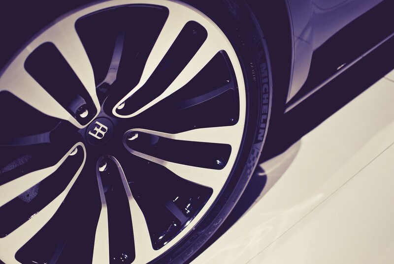 Bugatti wheel close-up