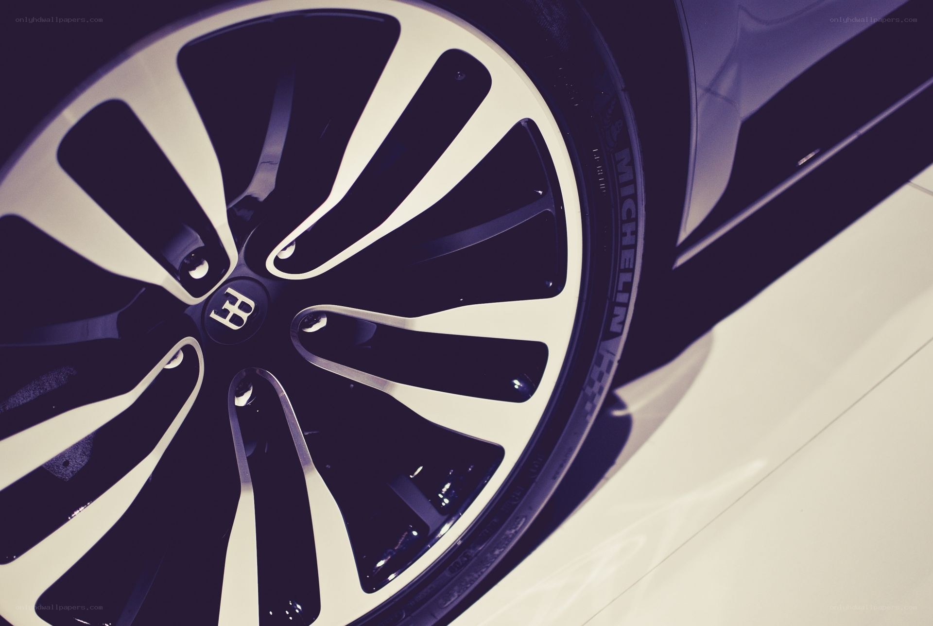 Bugatti wheel close-up