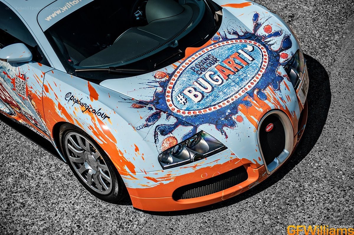 Bugatti with pop art design