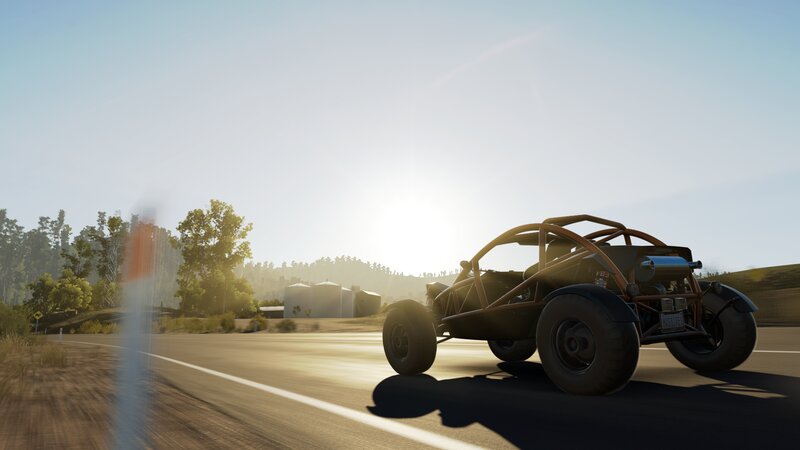 Buggy on a Road