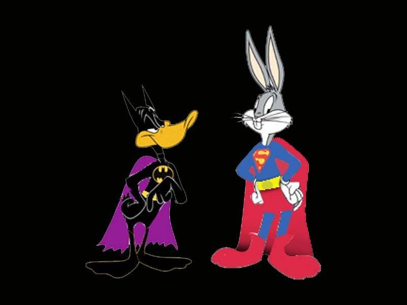 Bugs Bunny and Daffy Duck — Black