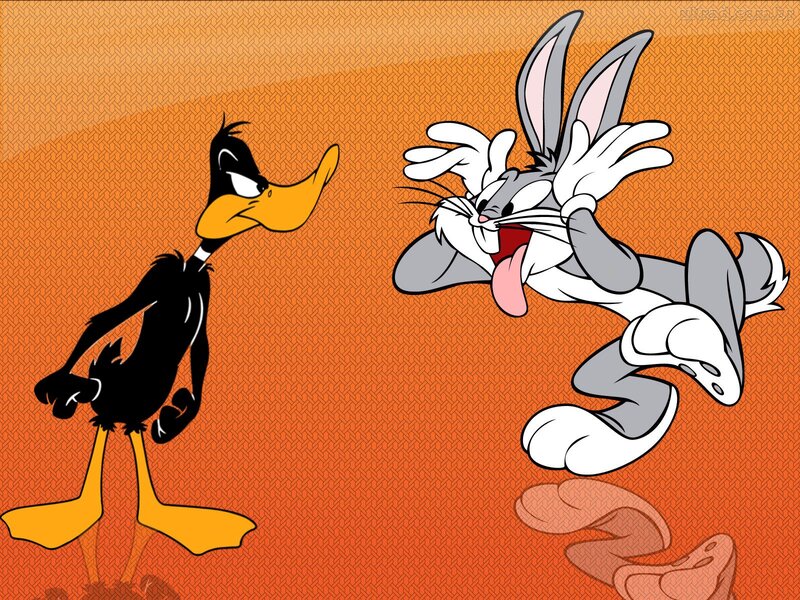 Bugs Bunny and Daffy Duck — Orange