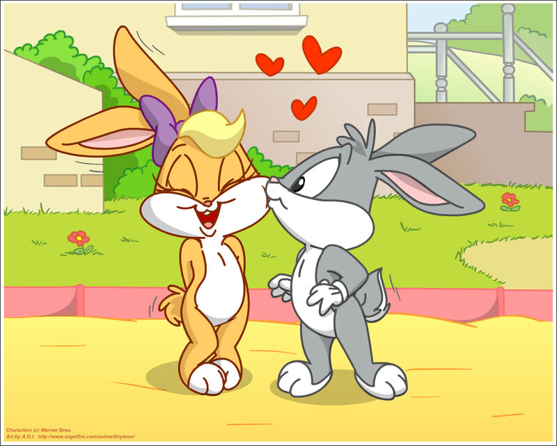 Bugs Bunny and Lola Bunny