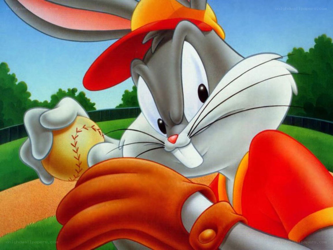 Bugs Bunny baseball player