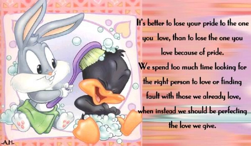 Bugs Bunny Bathing Daffy Duck
