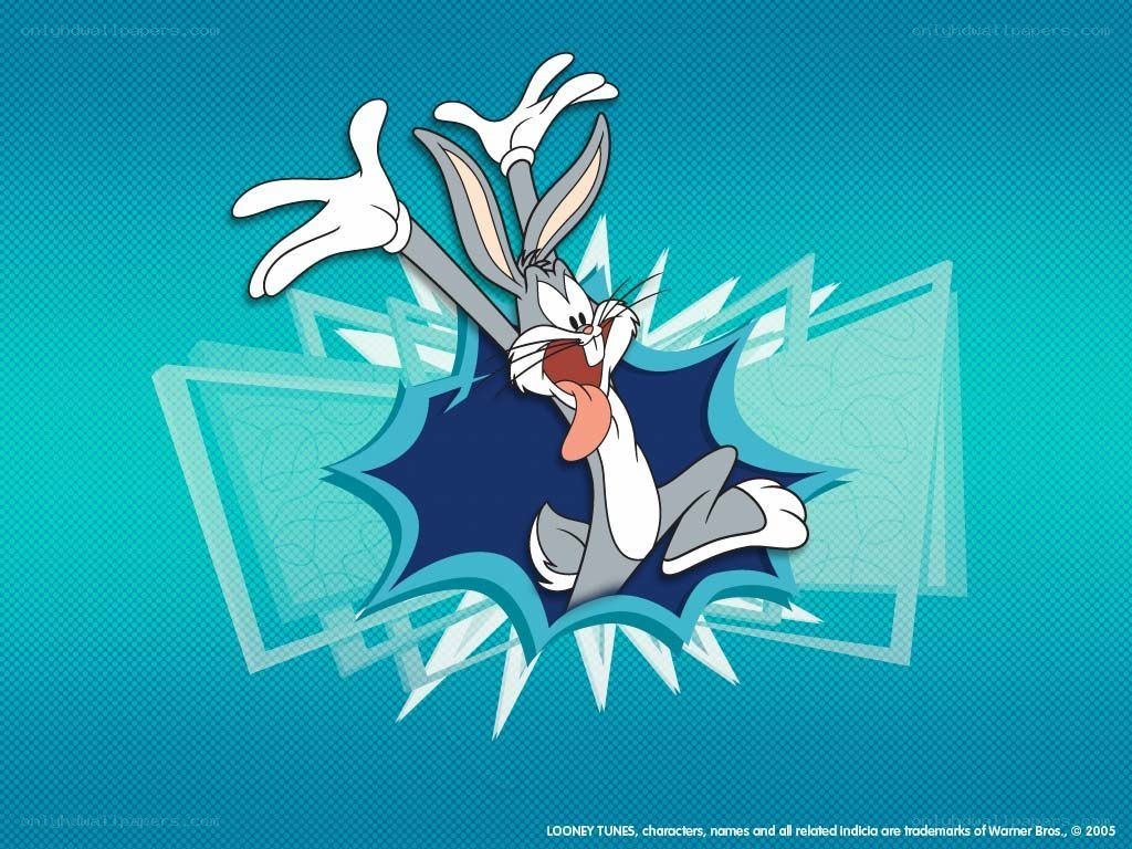 Bugs Bunny breaking through