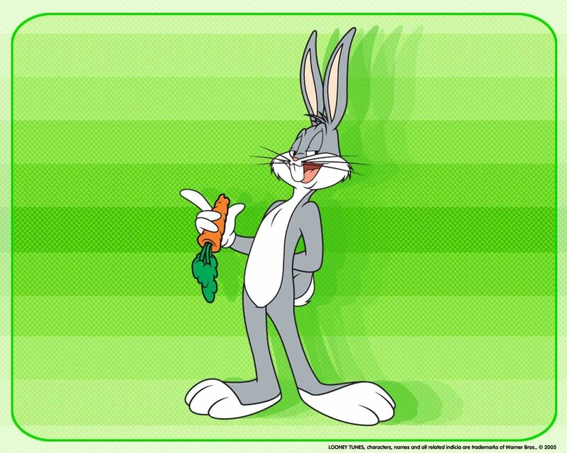 Bugs Bunny holding a carrot