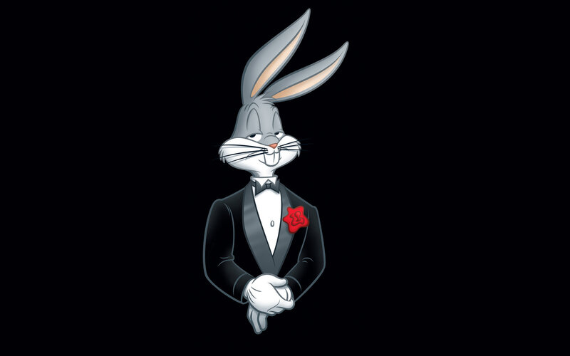 Bugs Bunny in a tuxedo