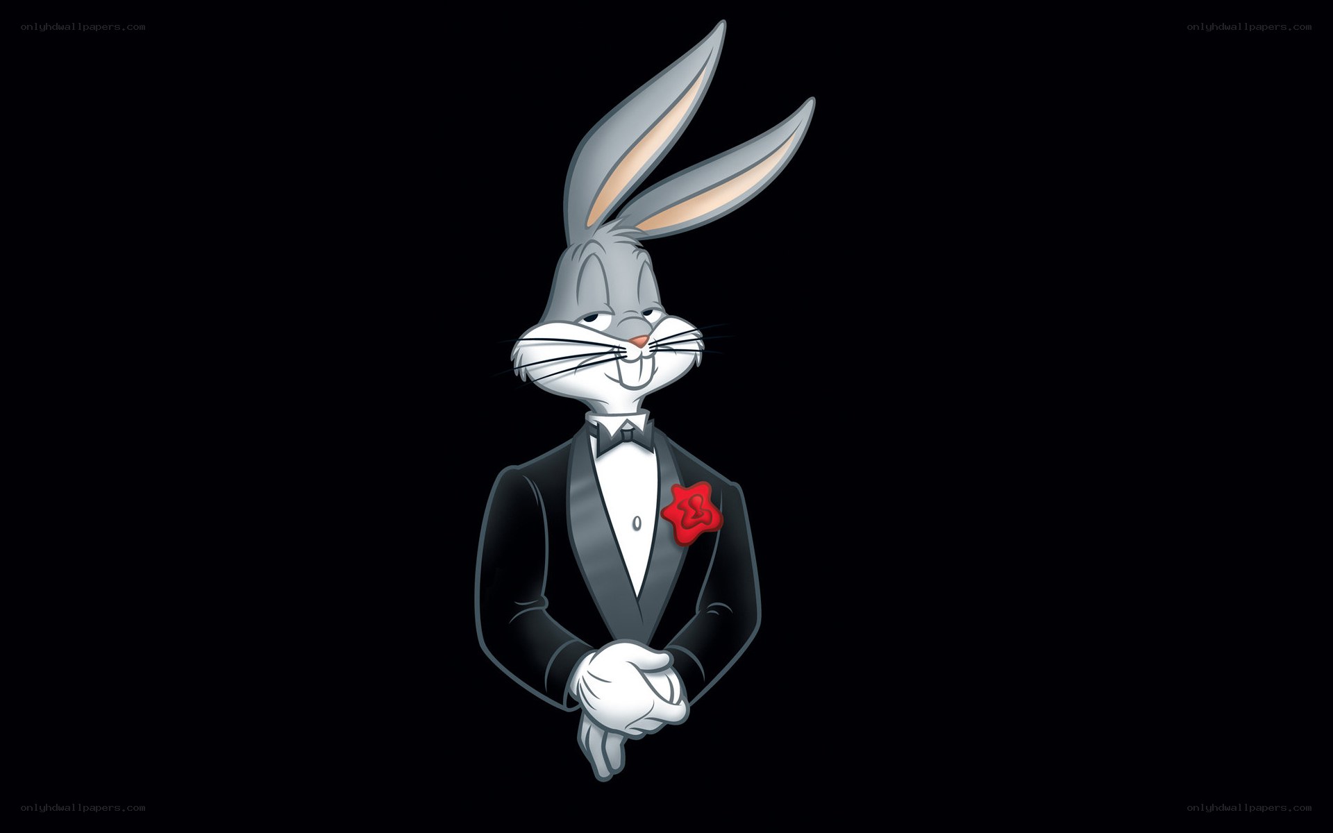 Bugs Bunny in a tuxedo