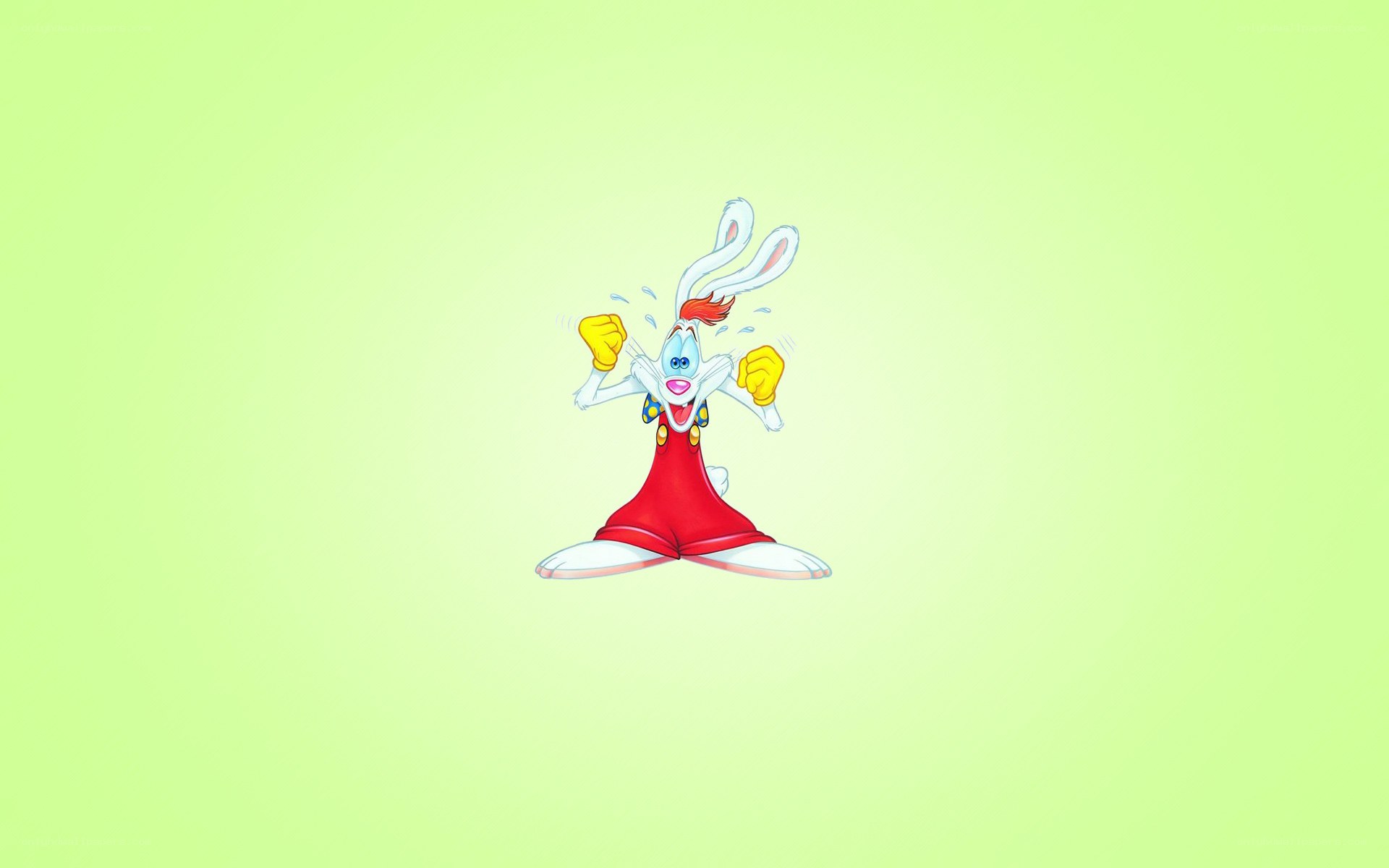 Bugs Bunny in red overalls