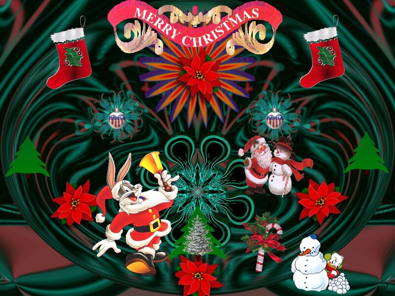 Bugs Bunny in Santa Suit