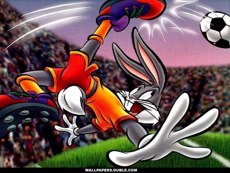 Bugs Bunny Kicking Ball