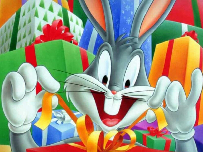 Bugs Bunny with Gifts — Green