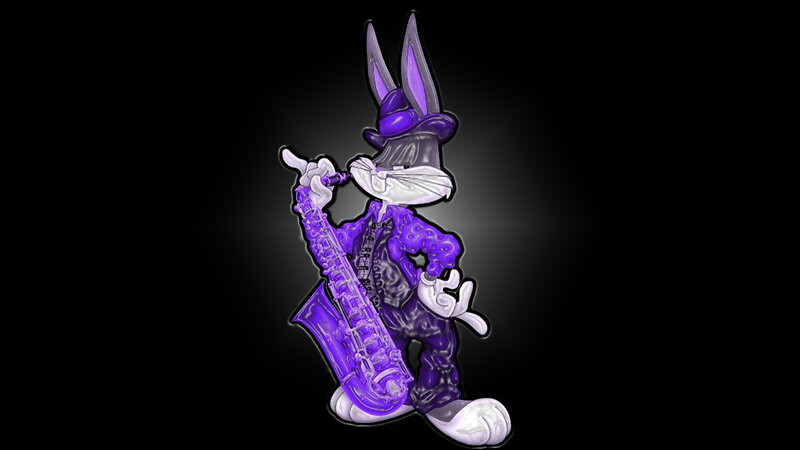 Bugs Bunny with Saxophone