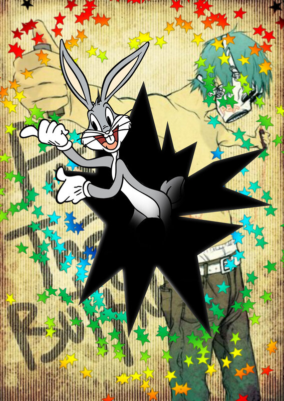 Bugs Bunny with star effect