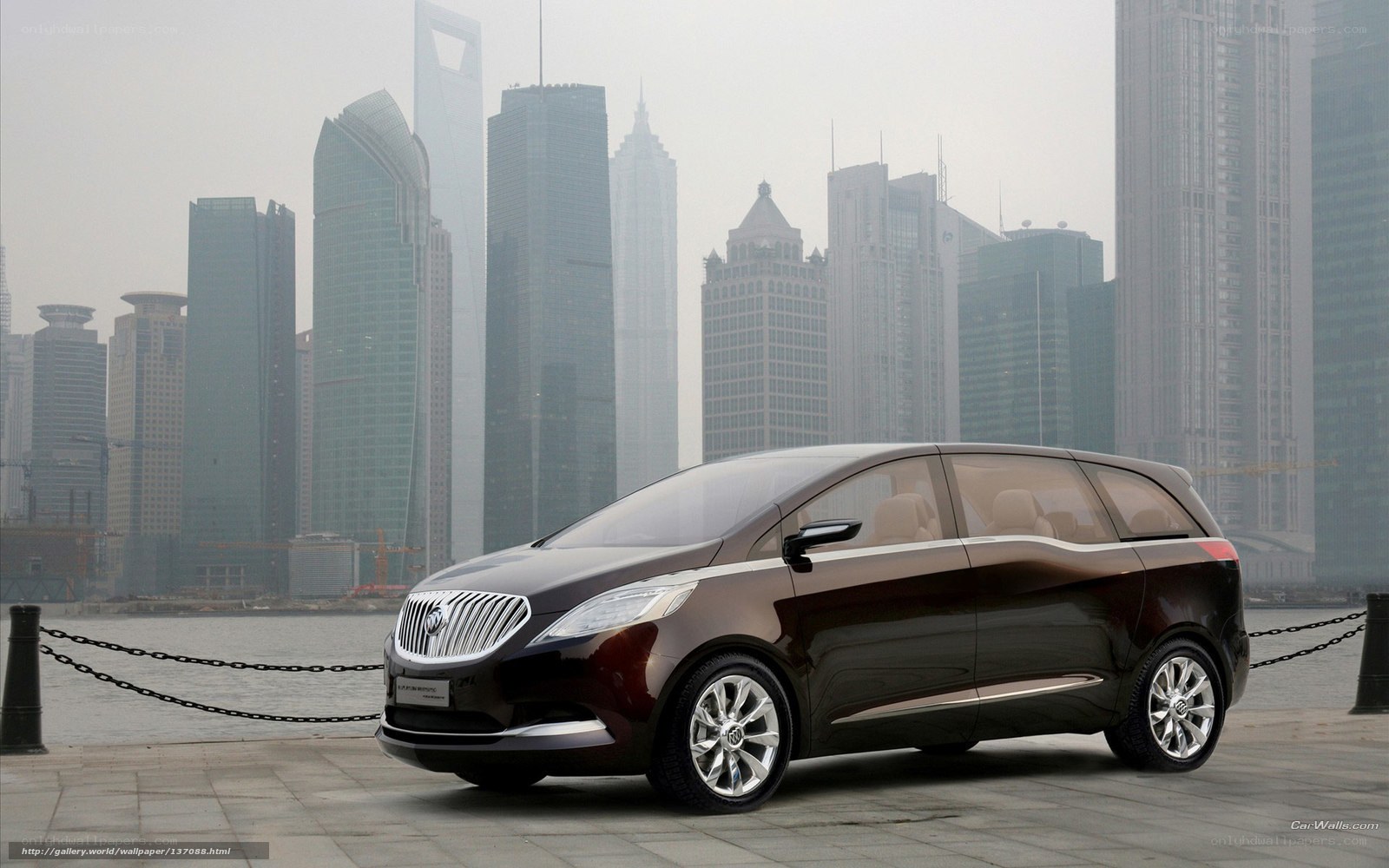 Buick concept car in city