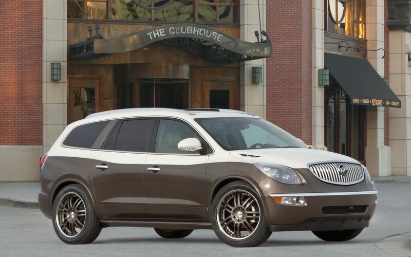 Buick Enclave in front of The Clubhouse