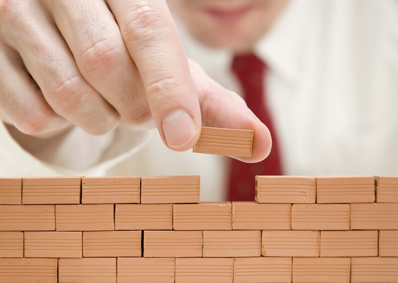building a brick wall