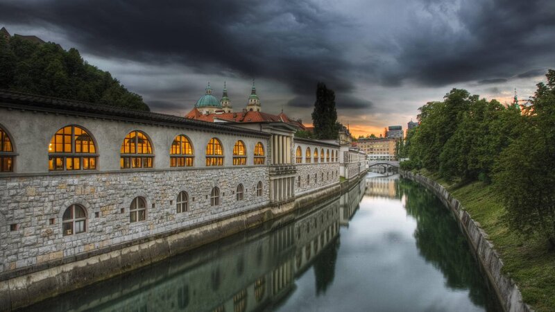 Building Along River