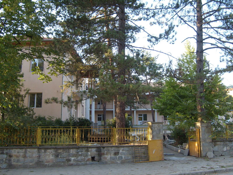 Building Behind Fence